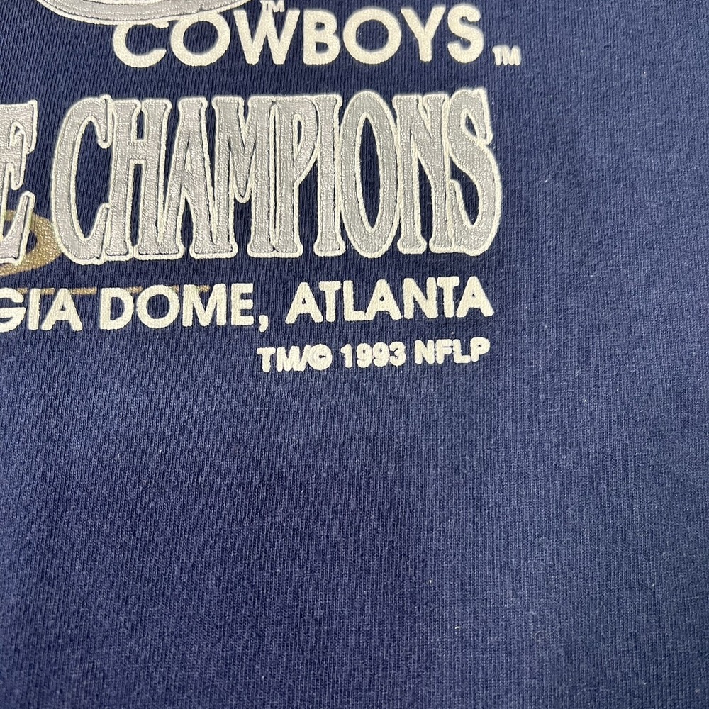 1992 Buffalo Bills Dallas Cowboys 27th Super Bowl Vintage T-shirt Sz XL NFL - Picture 5 of 8